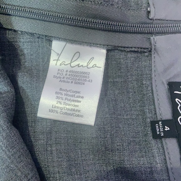 Talula grey wool blend skort - 4 - Picture 6 of 7